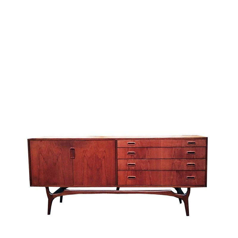 Vintage sideboard in massive teak