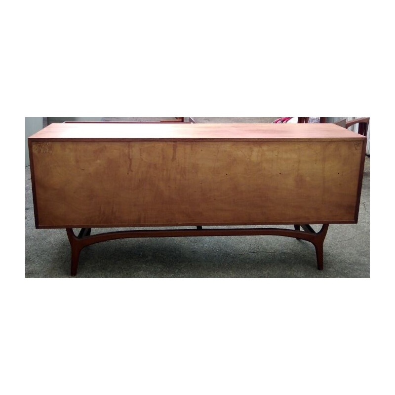 Vintage sideboard in massive teak