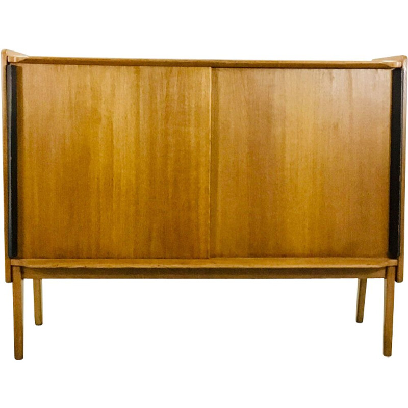 Vintage sideboard Meubles ABC oakwood and mahogany 1950