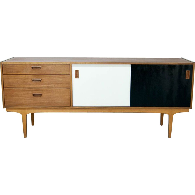 Enfilade vintage scandinave en teck édition Nathan 1960