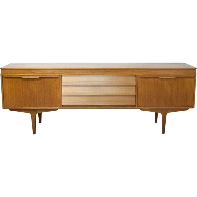 Vintage scandinavian sideboard in light teak 1960