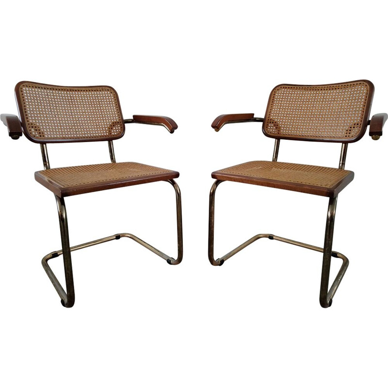 Pair of vintage B64 Marcel Breuer CESCA chairs