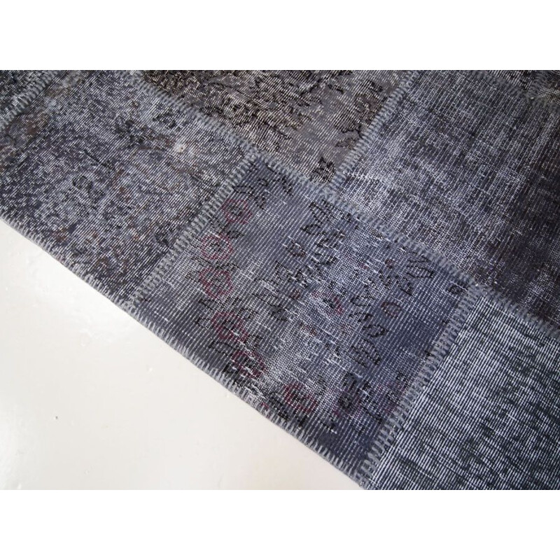 Vintage overdyed Turkish rug