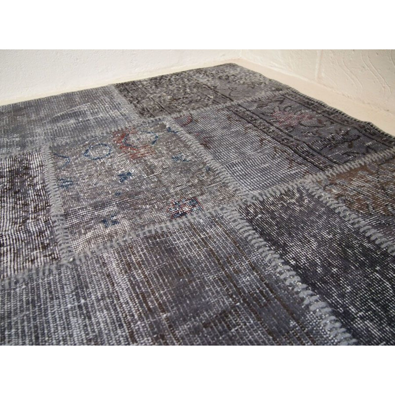 Vintage overdyed Turkish rug