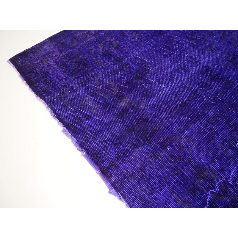 Vintage Turkish rug in deep purple