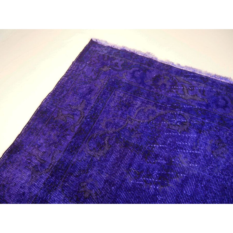 Vintage Turkish rug in deep purple