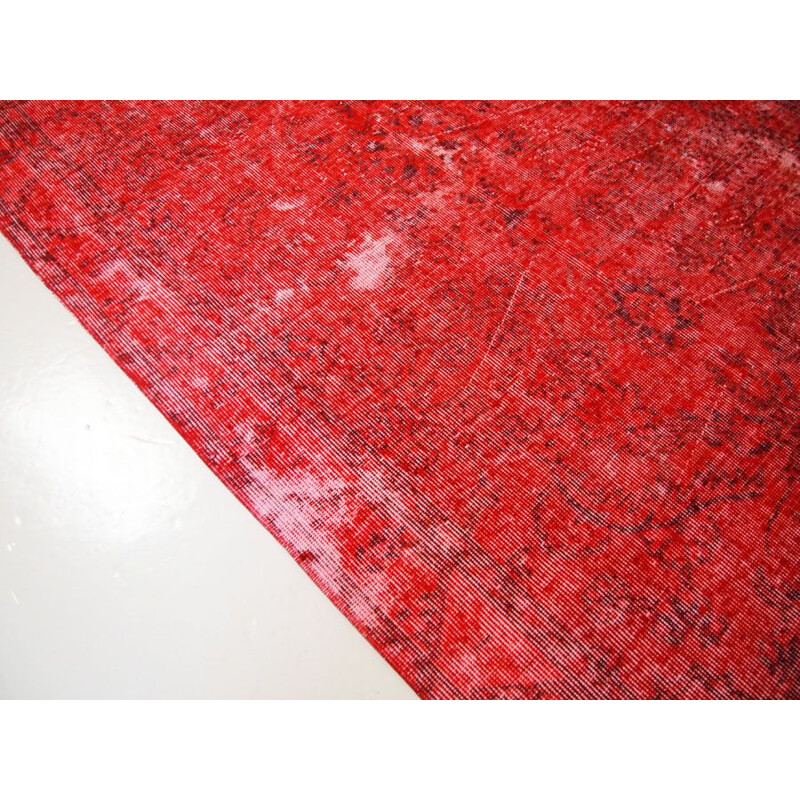 Vintage Turkish red rug