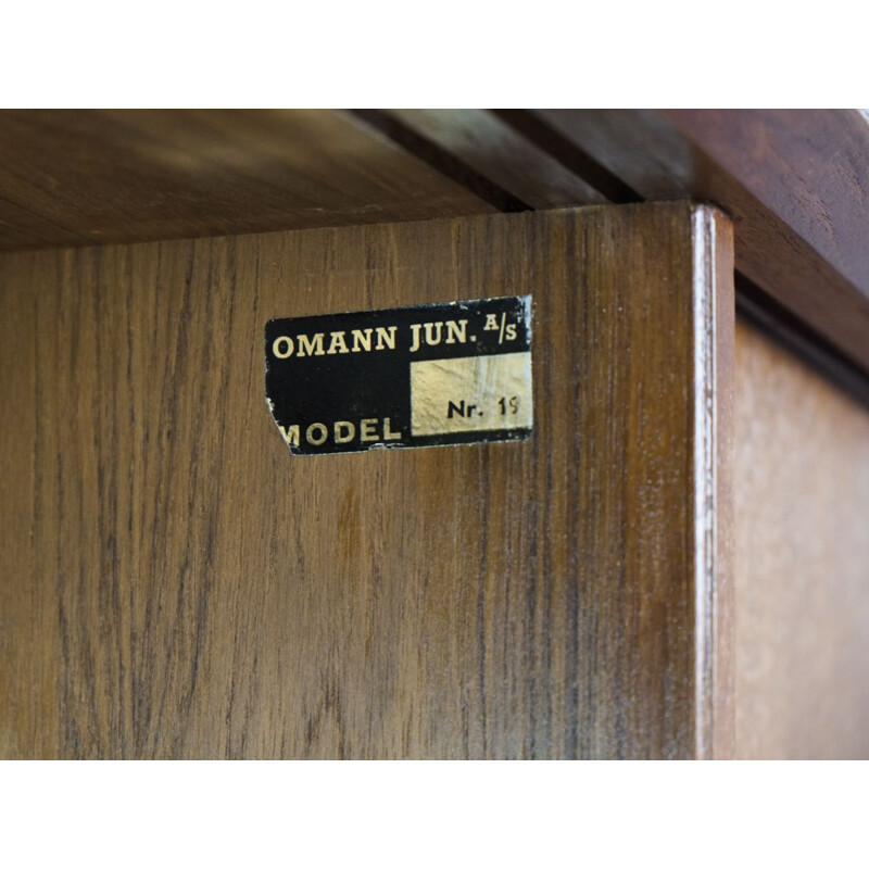 Vintage model 19 highboard in teak by Omann Jun