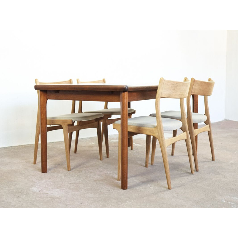 Vintage dining table in teak by Henning Kjaernulf