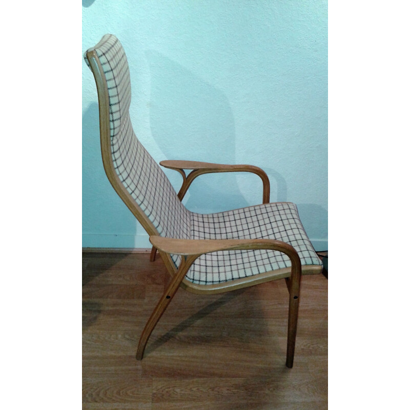 Lamino lounge chair in teak and fabric, Yngve EKSTRÖM - 1960s