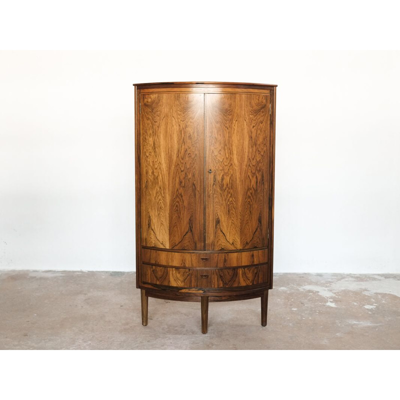 Vintage Danish corner cabinet in rosewood