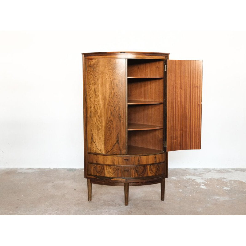 Vintage Danish corner cabinet in rosewood