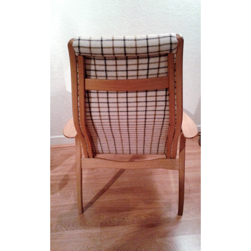 Lamino lounge chair in teak and fabric, Yngve EKSTRÖM - 1960s