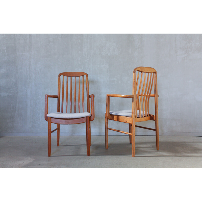 Set of 8 teak dining chairs by Benny Linden