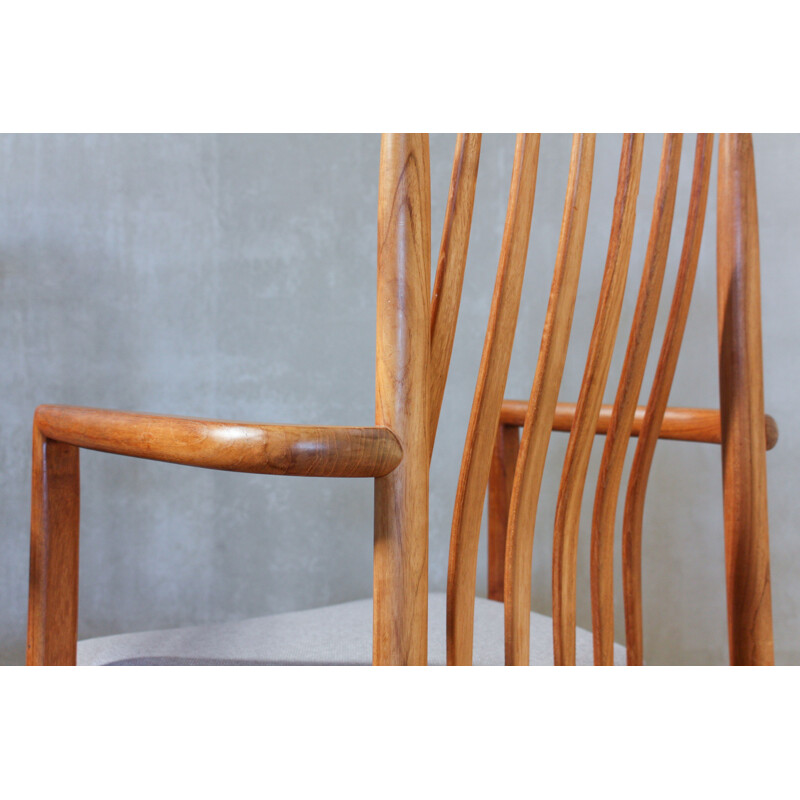 Set of 8 teak dining chairs by Benny Linden