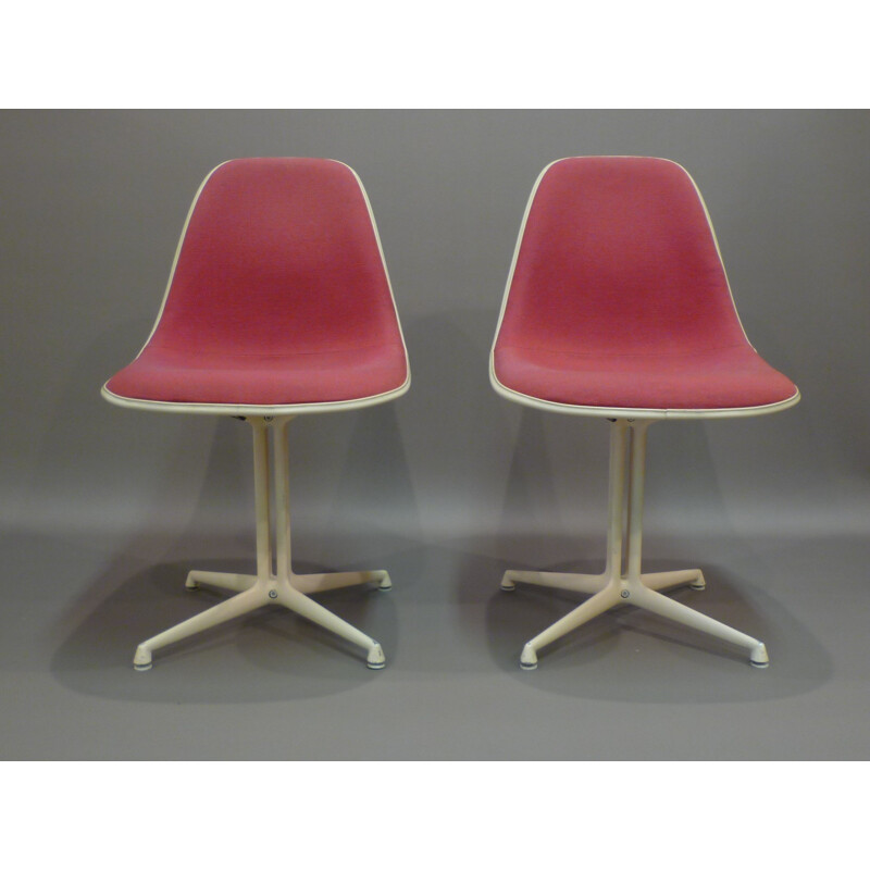 Chair La Fonda in metal, glass fiber, fabric and plastic, Charles and Ray EAMES, Herman Miller edition - 1960s