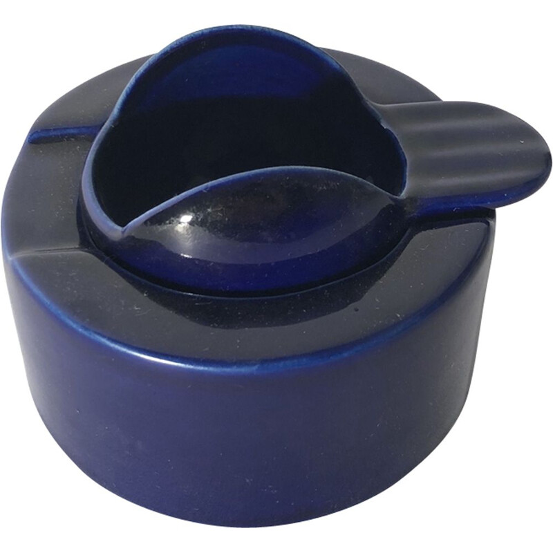 Ashtray in ceramic by Angelo Mangiarotti for Fratelli Brambilla