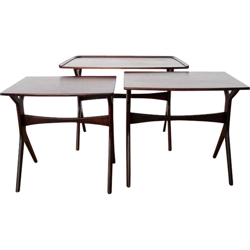 Set of 3 nesting tables by Johannes Andersen