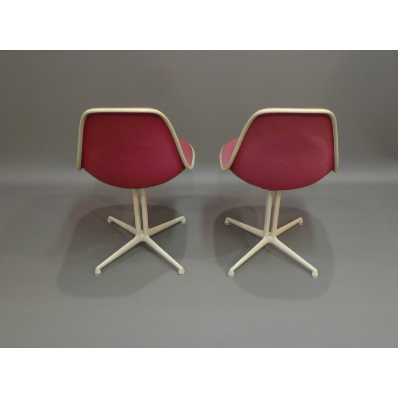 Chair La Fonda in metal, glass fiber, fabric and plastic, Charles and Ray EAMES, Herman Miller edition - 1960s