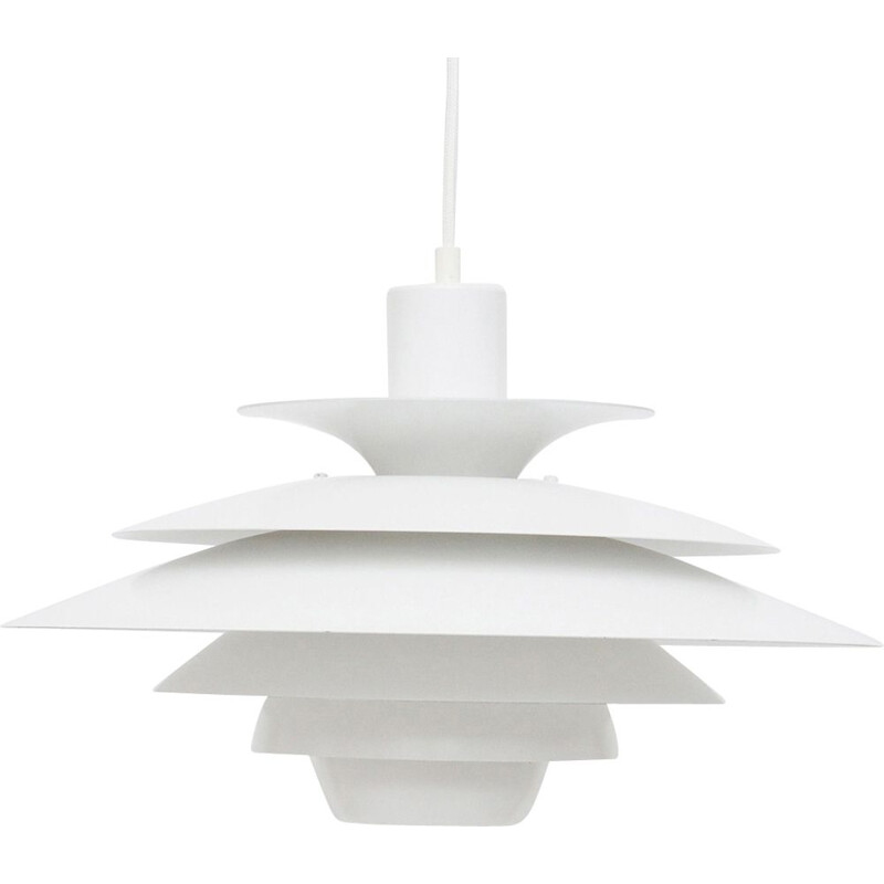 Luminaire blanc danois Vintage Jeka