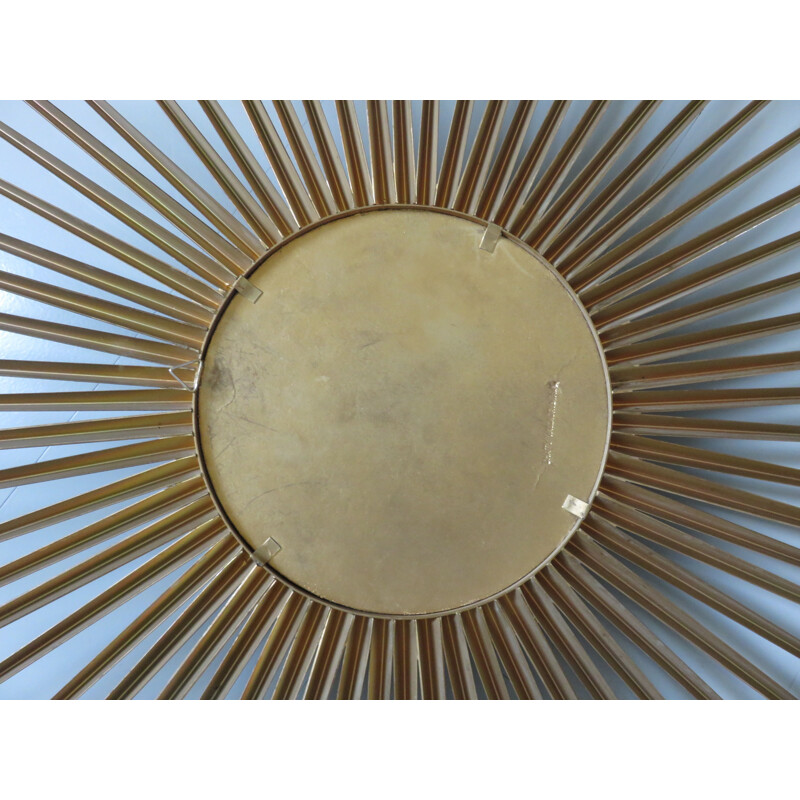 Grand miroir soleil bombé par Chatty Vallauris