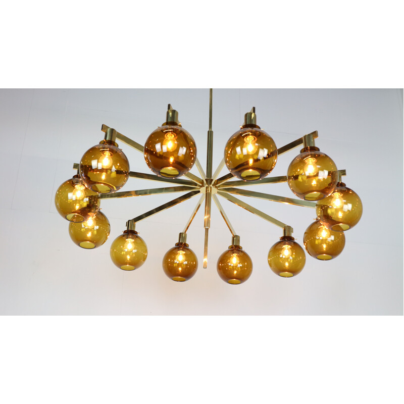 12-Arm Chandelier Model T34812 by Hans-Agne Jakobsson