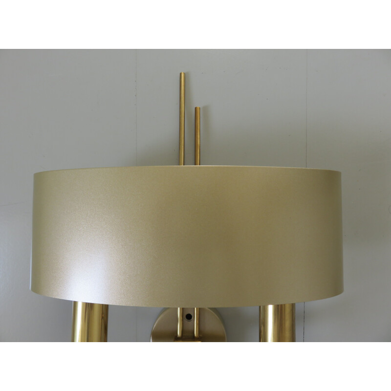 Set of 2 vintage Italian golden wall lamps