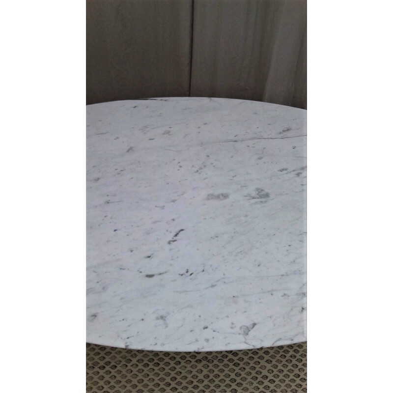 Dining Table Tulip Knoll marble Carrara, Eero Saarinen
