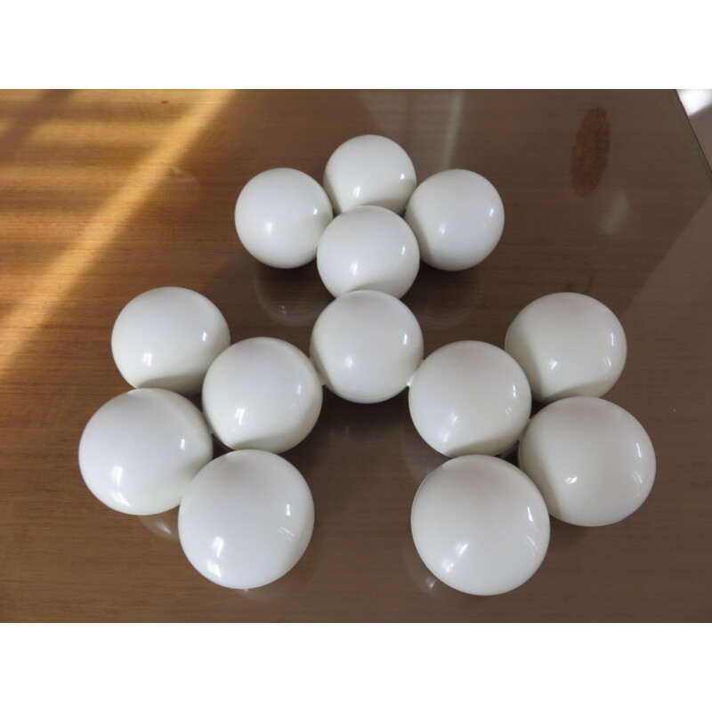 Vintage white appetizer tray by Yonel Lebovici