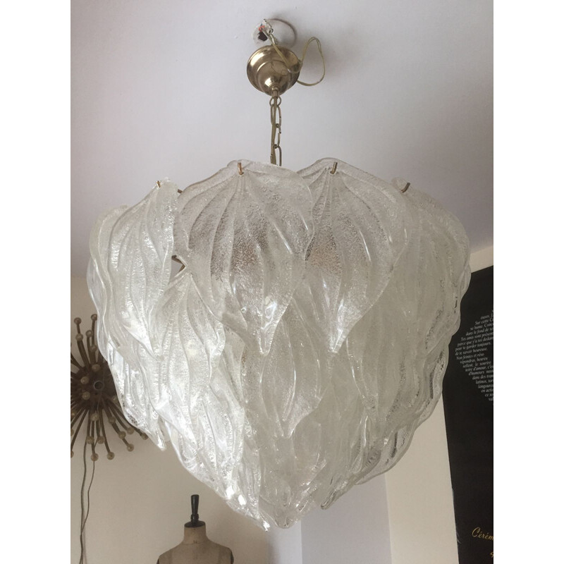 Vintage Italian chandelier in Murano glass