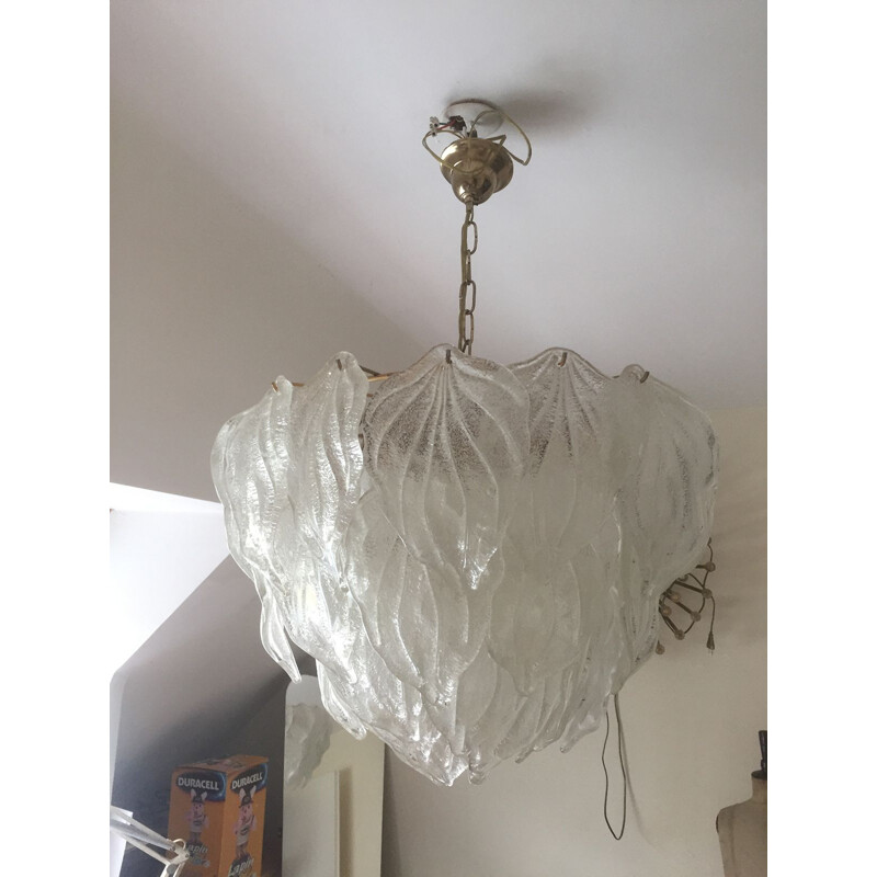 Vintage Italian chandelier in Murano glass