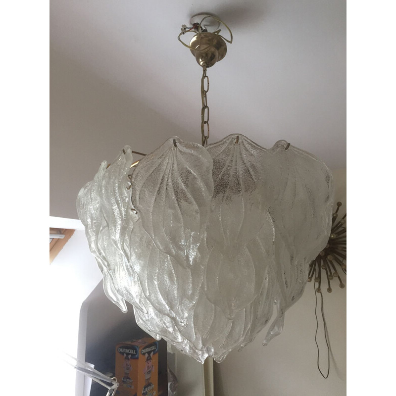 Vintage Italian chandelier in Murano glass