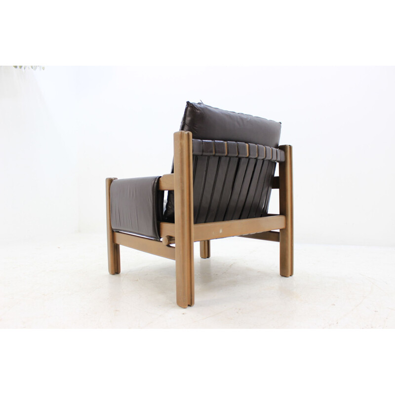 Skandinavischer Vintage-Sessel aus Leder