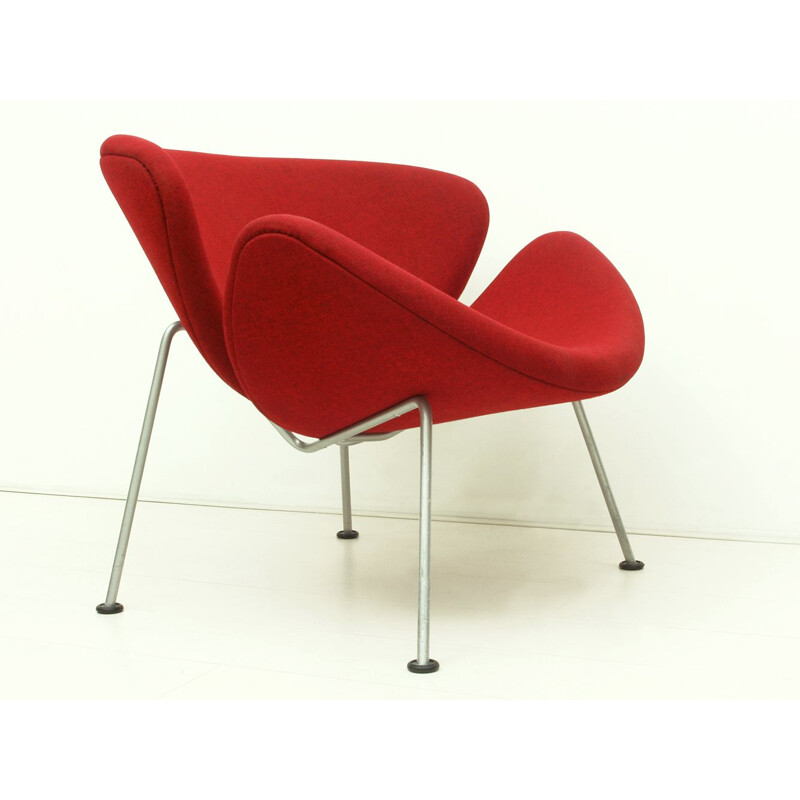 Lounge chair rouge "Orange Slice" par Pierre Paulin pour Artifort