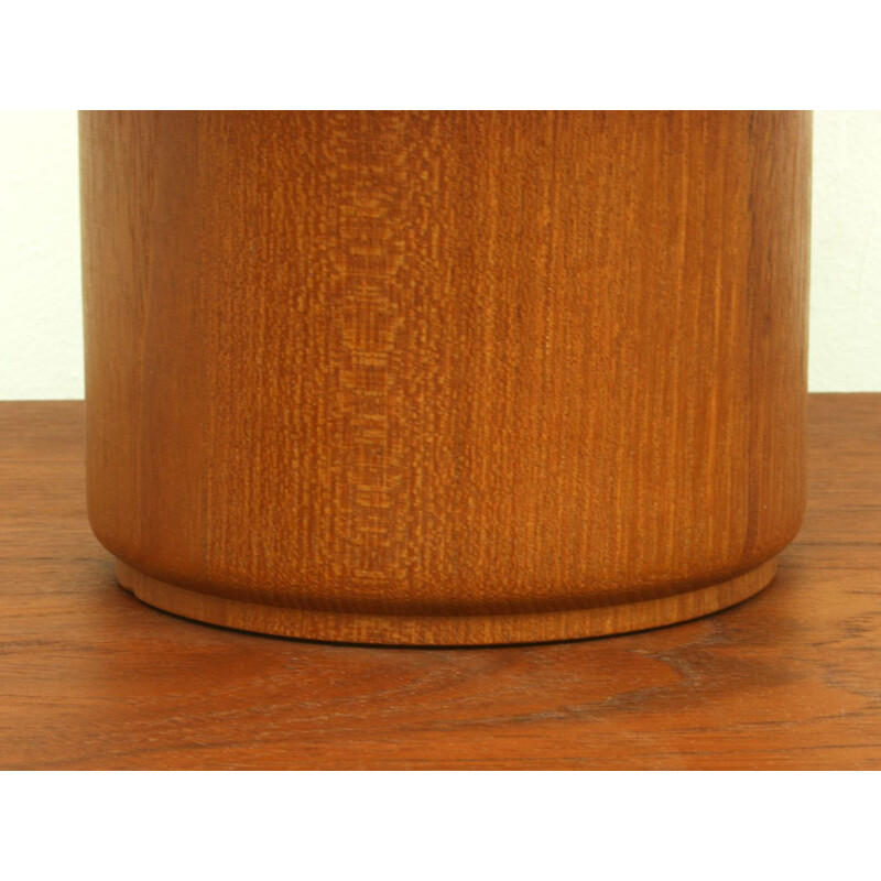 Small Danish Desk Lamp in Solid Teak