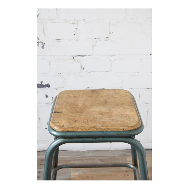 Set of 2 industrial stools by Gaston Cavaillon for Mullca