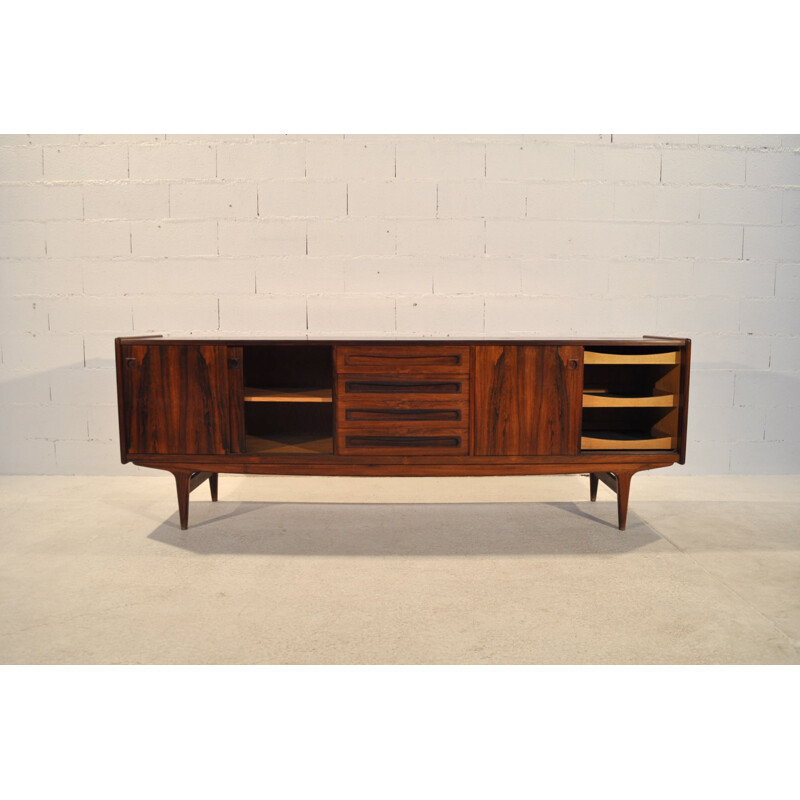 Scandinavian sideboard in Rio rosewood, Johannes ANDERSEN - 1960s