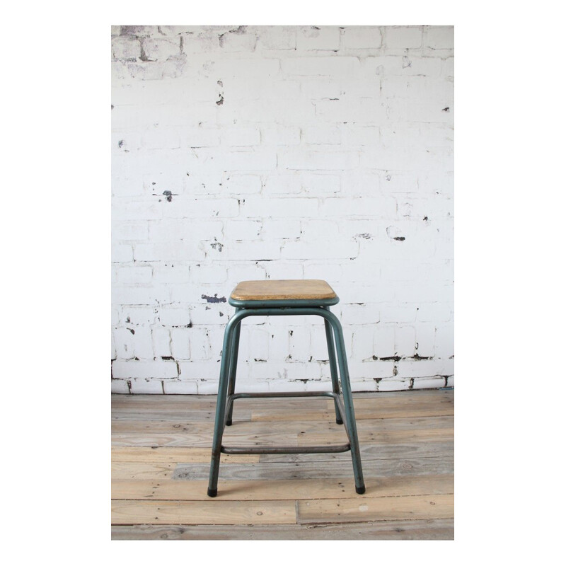 Set of 8 industrial stools by Gaston Cavaillon for Mullca