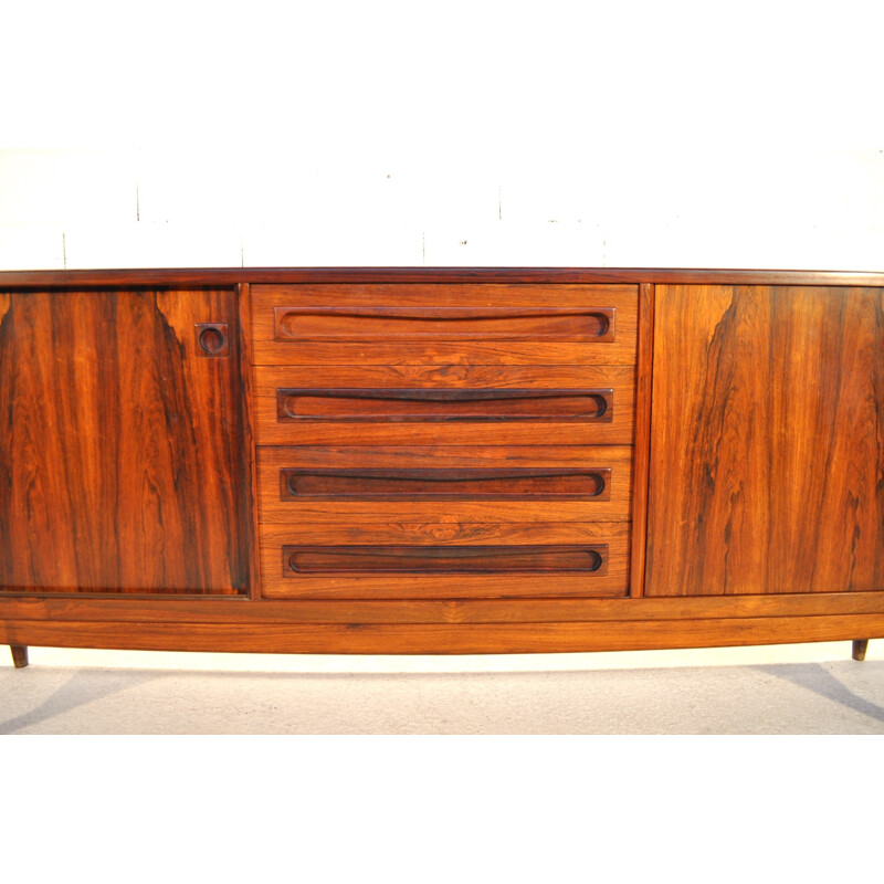 Scandinavian sideboard in Rio rosewood, Johannes ANDERSEN - 1960s