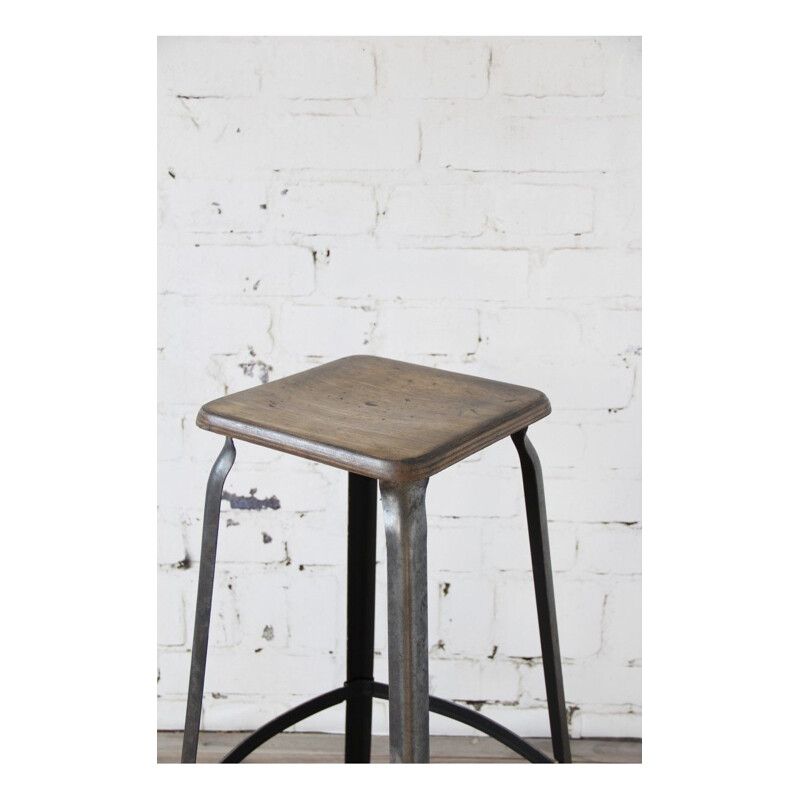 Vintage grey stool for Nicolle
