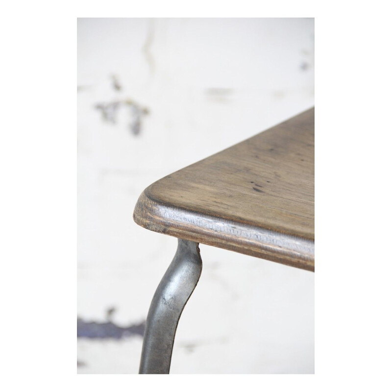 Vintage grey stool for Nicolle