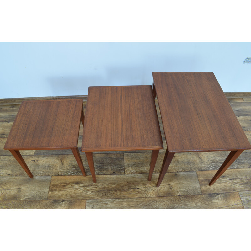 Set of vintage nesting tables by Kvalitet