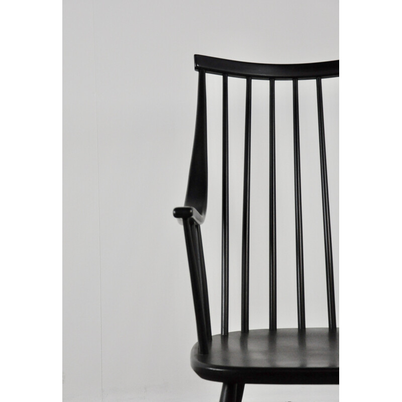 Vintage Black armchair by Lena Larsson for Nesto