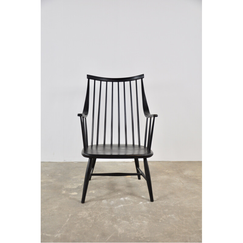Vintage Black armchair by Lena Larsson for Nesto
