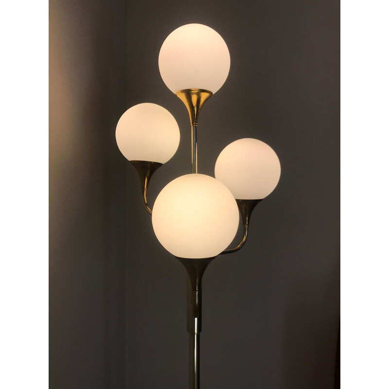 Lampadaire design vintage en laiton