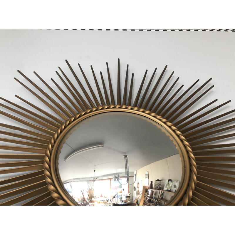 Vintage sun mirror Chaty Vallauris 1950