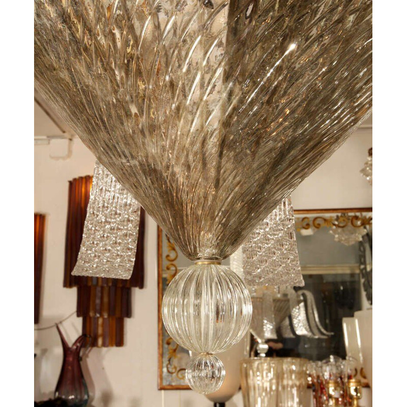 Vintage golden chandelier in Murano glass 1970