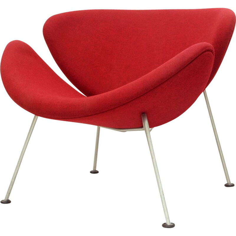 Lounge chair rouge "Orange Slice" par Pierre Paulin pour Artifort