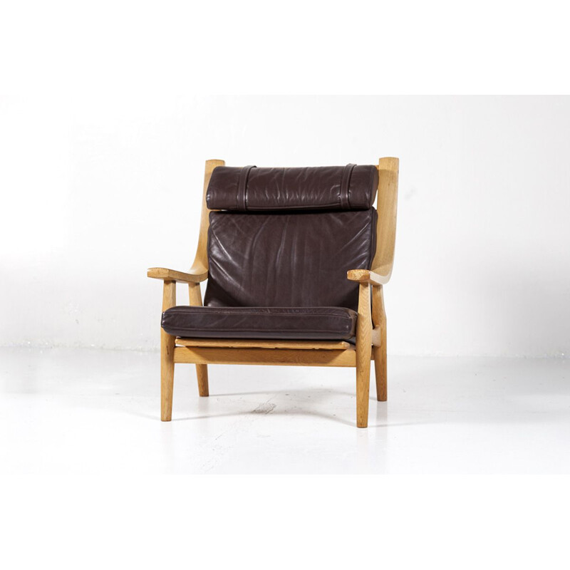 Vintage highback armchair "GE 530" by Hans J. Wegner for Getama