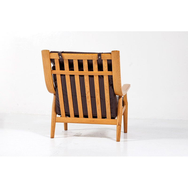 Vintage highback armchair "GE 530" by Hans J. Wegner for Getama